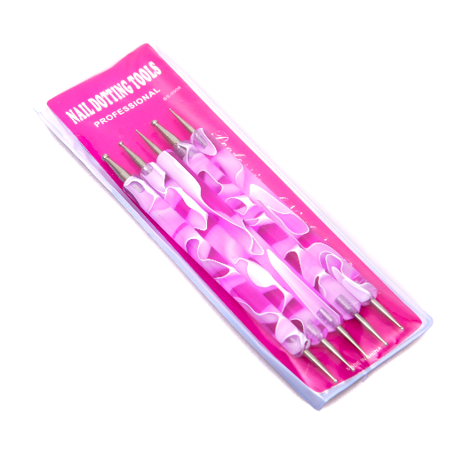 5CT DOUBLE SIDE DOTTING TOOL-GLITTER NANDLE