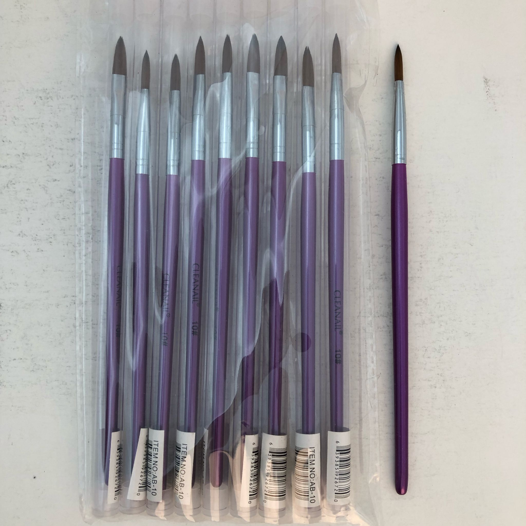 CLEANAIL - OVAL ACRYLIC BRUSH #10