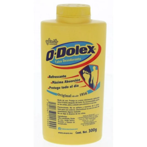 Odolex Talco Desodorante 300g (10.28 oz)YELLOW