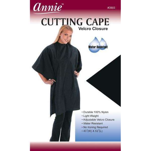 Annie-Cutting Cape 43In * 52In-Black
