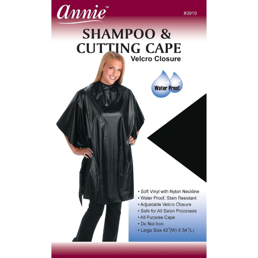 Annie-Shampoo/Cutting Cape 42In * 54In Asst Color
