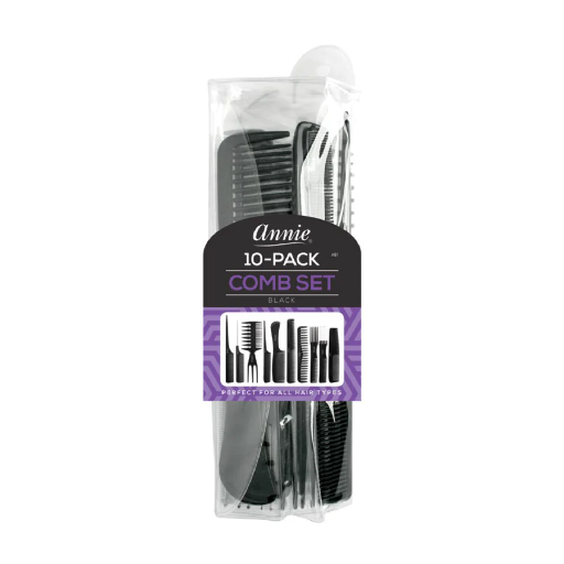 10PC COMB SET BLACK