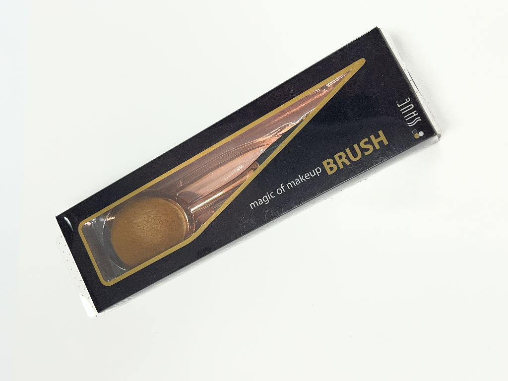 SPOON BRUSH GOLD HANDLE L