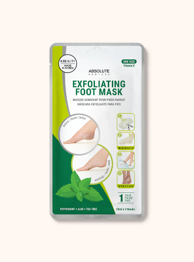 ABNY-EXFOLIATING FOOT MASK Peppermint+Aloe+Tea Tree