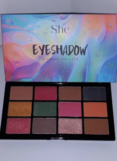 SHE EYESHADOW 12COLOR PALETTE - WET (NO MARGIN SALE)