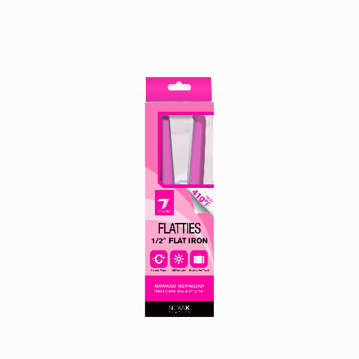 NK FLATTIES 1/2" FLAT IRON