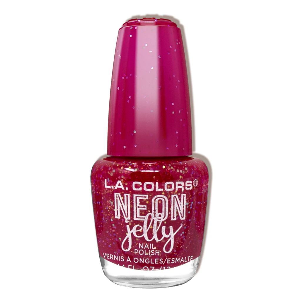 NEON JELLY NAIL POLISH - RUBY ROUGE