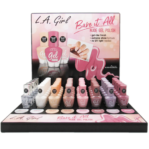 GPD402 - LG GEL NUDE GEL POLISH SET (48PCS) w/ DISPLAY