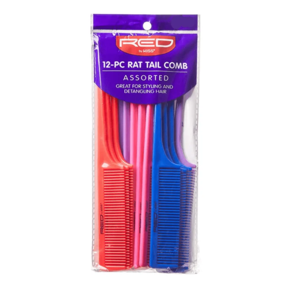 12-PC RAT TAIL COMB ASSORTED