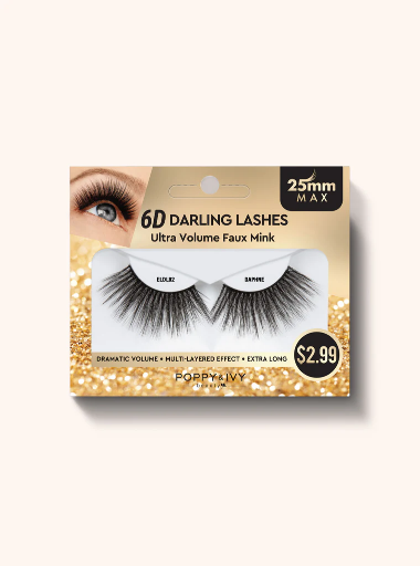 ABNY - P&I 6D DARLING LASHES 25MM - ULTRA VOLUME FAUX MINK - DAPHNE