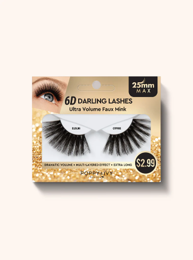 ABNY - P&I 6D DARLING LASHES 25MM - ULTRA VOLUME FAUX MINK - CYPRIS