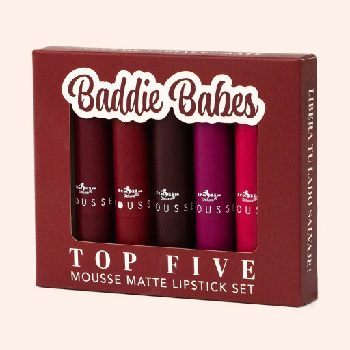 191SET07 - BADDIE BABES - TOP FIVE MOUSSE MATTE LIPSTICK