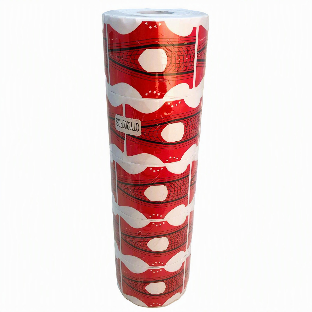NAIL FORM STICKER -RED BUTTERFLY
