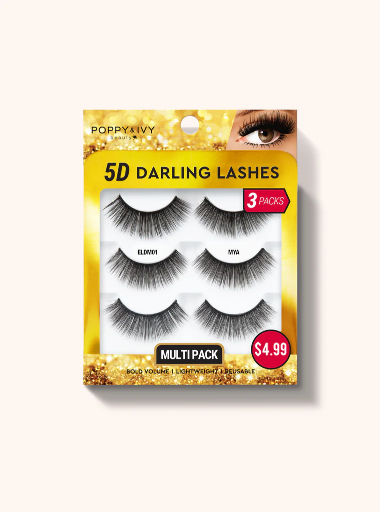 ABNY-P&I 5D DARLING LASHES 3PAIRS - MYA