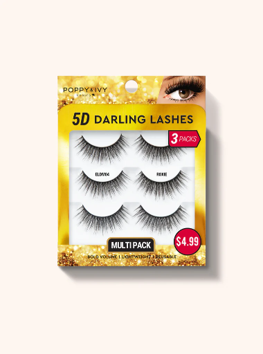 ABNY-P&I 5D DARLING LASHES 3PAIRS - ROXIE