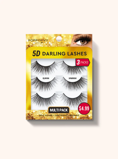 ABNY-P&I 5D DARLING LASHES 3PAIRS - SPARROW