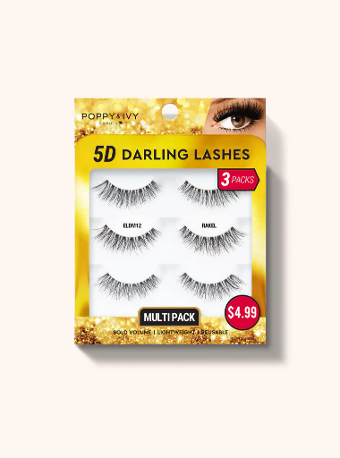 ABNY-P&I 5D DARLING LASHES 3PAIRS - RAKEL