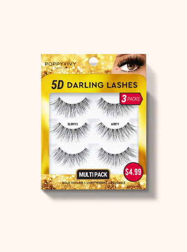 ABNY-P&I 5D DARLING LASHES 3PAIRS - AMITY