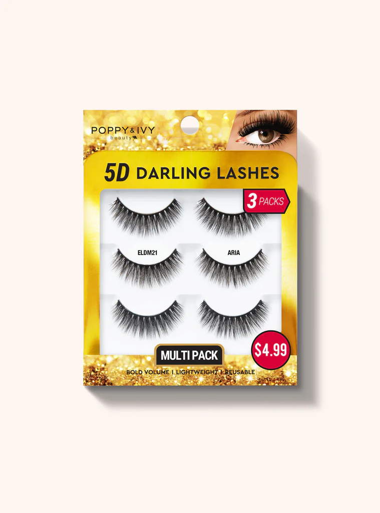 ABNY-P&I 5D DARLING LASHES 3PAIRS - ARIA