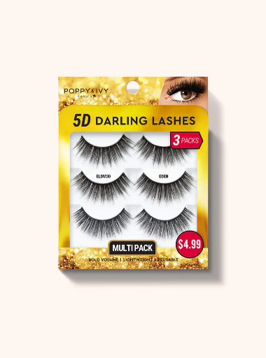 ABNY-P&I 5D DARLING LASHES 3PAIRS - EDEN