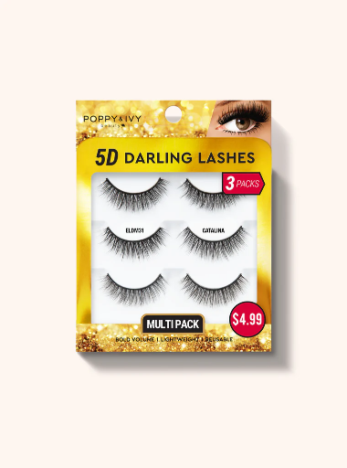 ABNY-P&I 5D DARLING LASHES 3PAIRS - CATALINA