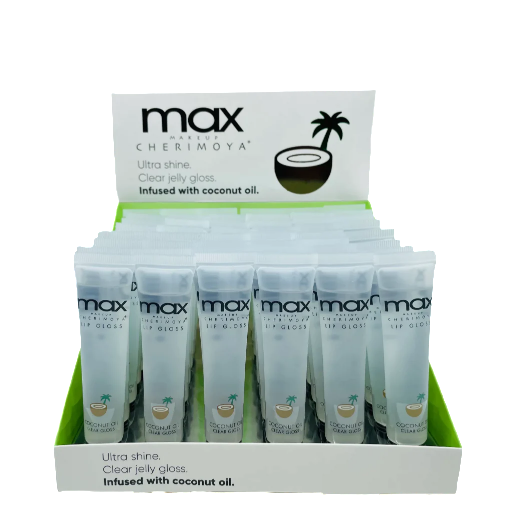 MAX ULTRA SHINE CLEAR JELLY COCONUT 48PCS