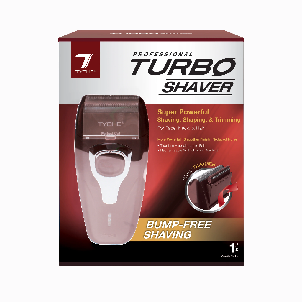 TYCHE PROFESSIONAL TURBO SHAVER BURGANDY***