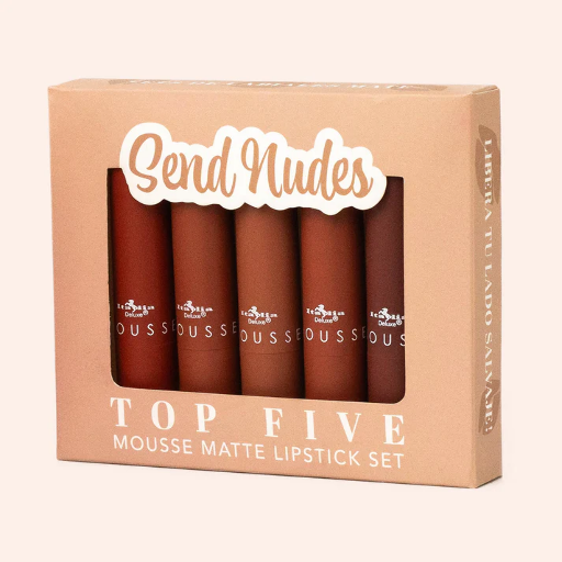191SET03 - SEND NUDES - TOP FIVE MOUSSE MATTE LIPSTICK