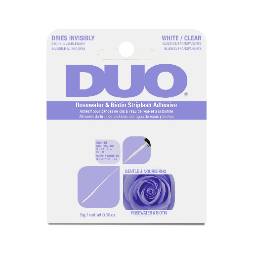 DUO ADHESIVE BRUSH/ROSEWATER CLEAR (0.18OZ, LAVENDER)