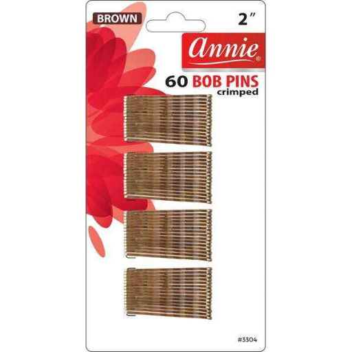 60 BOB PINS-BROWN