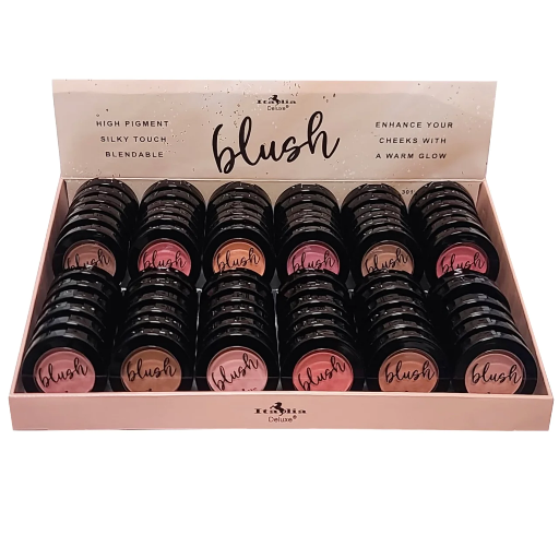 ITALIA DELUXE POWDER BLUSH SET 12 COLOR X 6PC EACH