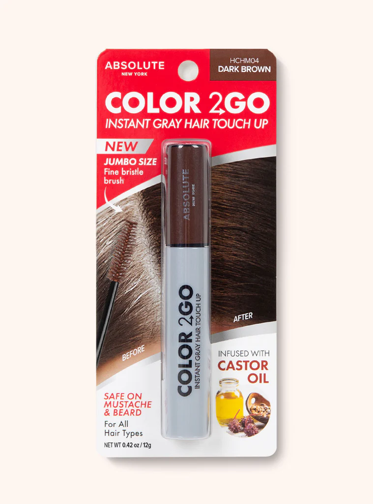 COLOR 2 GO HAIR MASCARA - DARK BROWN