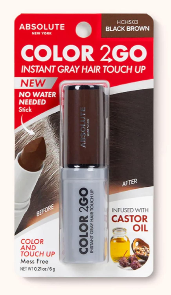 COLOR 2 GO HAIR MASCARA - BLACK BROWN