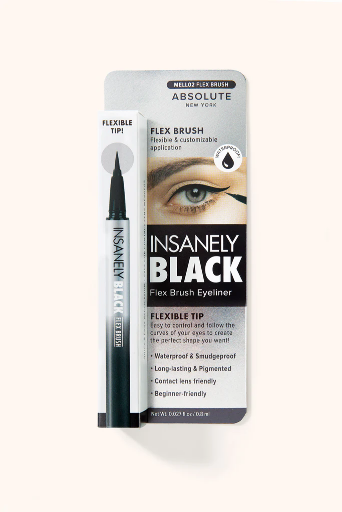 ABNY-INSANELY BLACK FLEX BRUSH LIQUID EYELINER