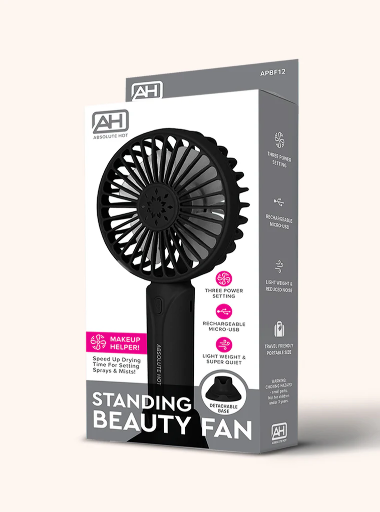 STANDING BEAUTY FAN-BLACK