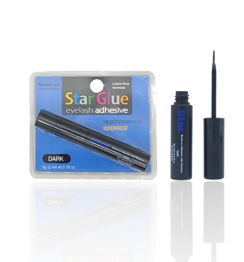 STAR GLUE-BRUSH ON-BLACK
