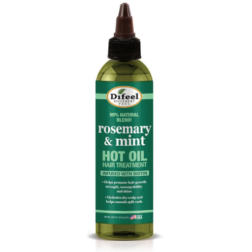 DIFEEL HOT OIL HAIR TREATMENT 8OZ - ROSEMARY&MINT