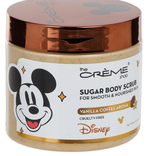 DISNEY MICKY-SUGAR BODY SCRUB 14OZ-VANILLA COFFEE AROMA