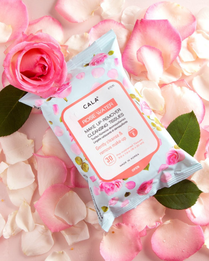 MAKEUP REMOVER CLEANING TISSUE-ROSE WATER