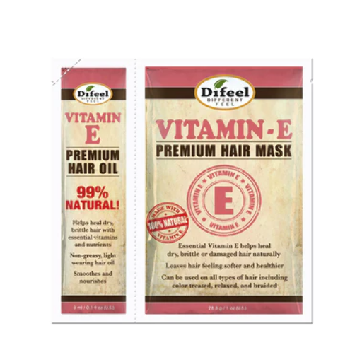 DIFEEL PREMIUM HAIR MASK+OIL 1OZ - VITAMIN E