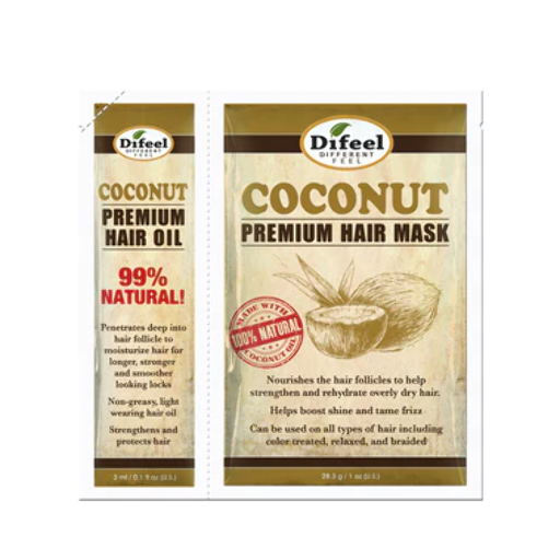 DIFEEL PREMIUM HAIR MASK+OIL 1OZ - COCONUT