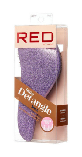 RED GLITTER DETANGLE BRUSH-PURPLE