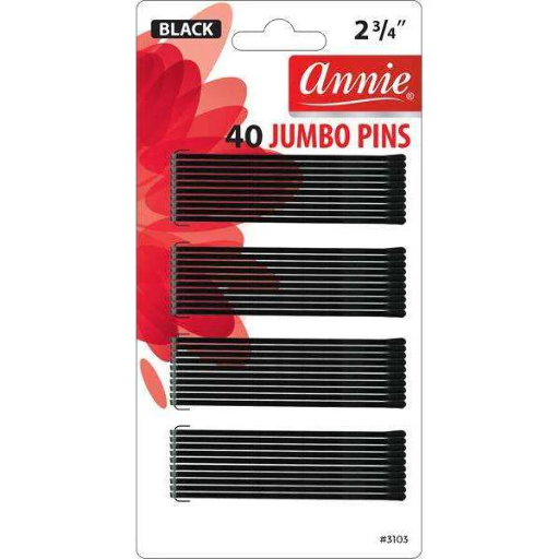 ANNIE BOB PINS 40CT-BLACK