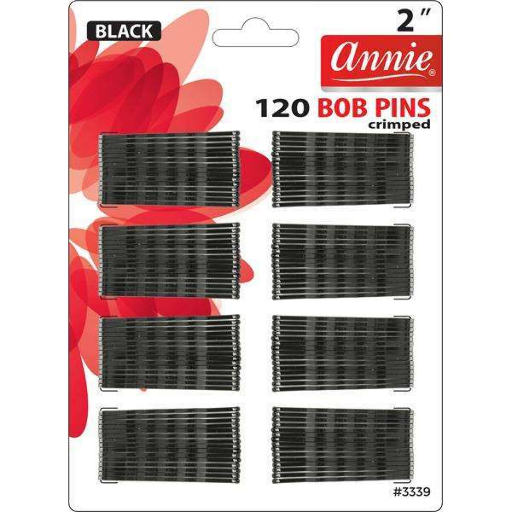 ANNIE BOB PINS 2 IN 120CT-BLACK