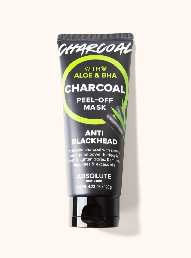 ABNY-CHARCOAL PEEL OFF MASK 4.32OZ-ALOE&BHA