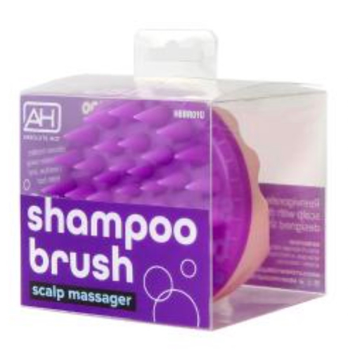 SHAMPOO BRUSH SCALP MASSAGER-PURPLE