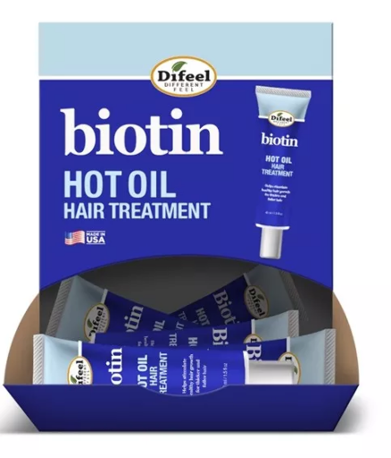 DIFEEL BIOTIN GROWTH&CURL HOT OIL HAIR TREATMENT45ML(TUBE)