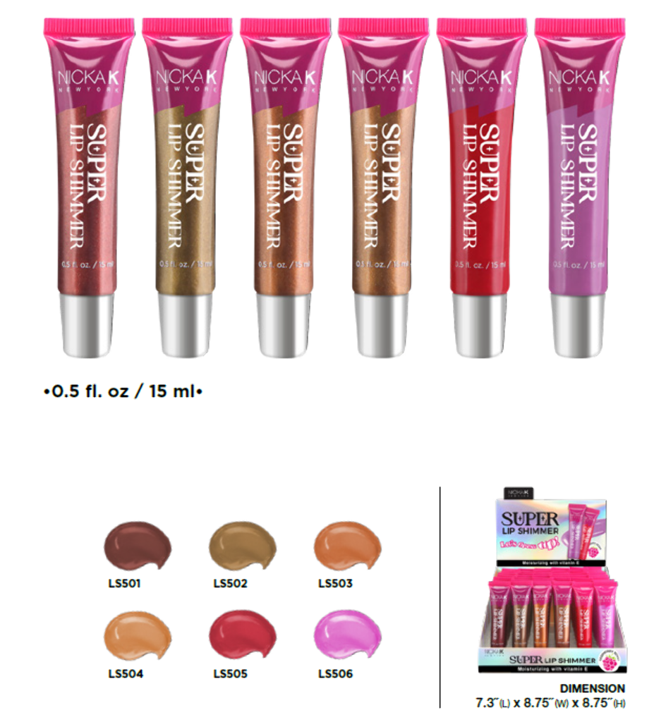SUPER LIP SHIMMER 6 SHADE
