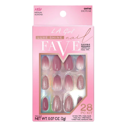 LUXE SHINE FAVE 28PC NAIL TIP-EXCITE ME