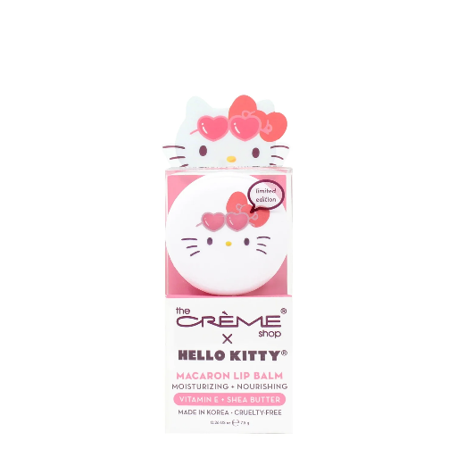 HELLO KITTY MACAROOM LIP BALM-STRAWBERRY MILKSHAKE